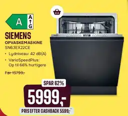 Skousen SIEMENS opvaskemaskine (SN36‑serie) tilbud