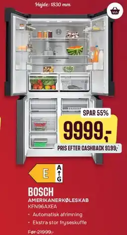 Skousen BOSCH amerikansk køleskab tilbud