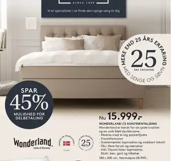 Wonderland C5 Kontinentalseng