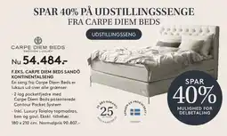 SENG Carpe Diem Beds Sandö kontinentalseng tilbud