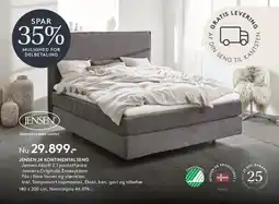 SENG JENSEN J4 KONTINENTALSENG tilbud