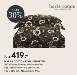SENG BORÅS COTTON LIVIA SENGETØJ tilbud