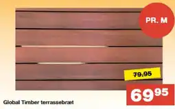 Bauhaus Global Timber terrassebræt tilbud