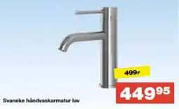 Bauhaus Svaneke håndvaskarmatur lav tilbud