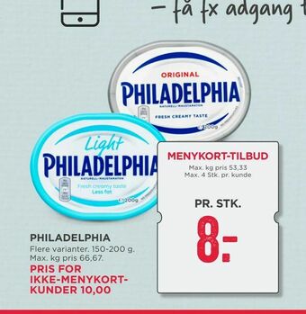 MENY Philadelphia tilbud