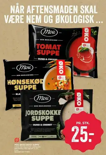 MENY Mou økologisk suppe tilbud