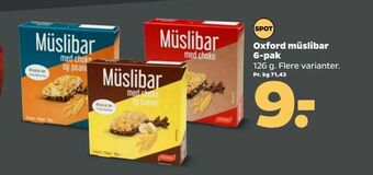 Oxford müslibar