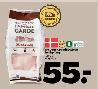 Netto De Dansk Familiegårde hel kylling tilbud