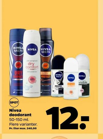 Nivea deodorant