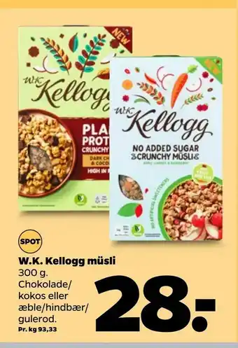 Netto W.K. Kellogg müsli tilbud