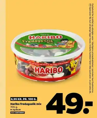 Netto Haribo fredagsslik mix tilbud