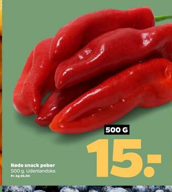 Netto Røde snack peber tilbud