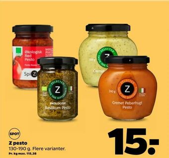 Netto Z pesto tilbud