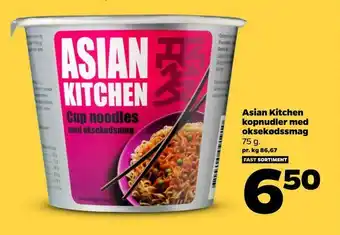Netto Asian Kitchen kopnudler med oksekødssmag tilbud