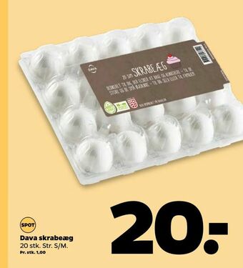 Netto Dava skrabeæg tilbud