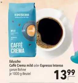 Citti Eduscho Caffè Crema mild oder Espresso Intenso tilbud
