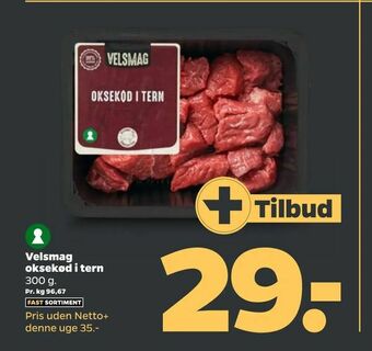 Netto Velsmag oksekød i tern tilbud