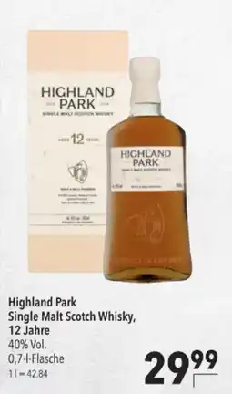 Citti Highland Park Single Malt Scotch Whisky, 12 Jahre tilbud