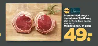 Netto Premieur tykstegs medaljon af kødkvæg tilbud