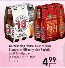 Citti Guiness Hop House 13 oder Extra Stout oder Kilkenny Irish Red Ale tilbud