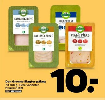 Den Grønne Slagter pålæg
