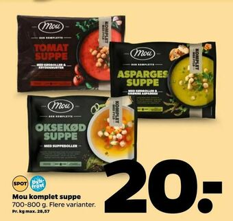 Netto Mou komplet suppe tilbud