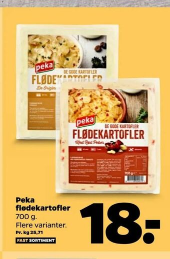 Netto Peka flødekartofler tilbud