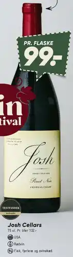 Bilka Josh Cellars Pinot Noir tilbud