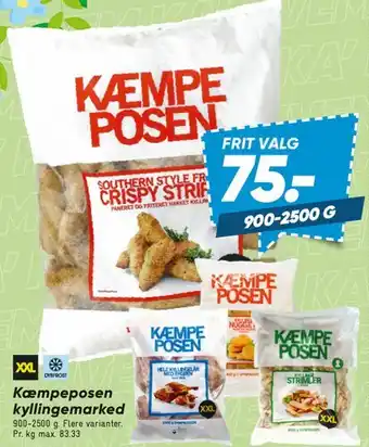 Bilka KÆMPE POSEN (stor pose panerede kyllingeprodukter) tilbud