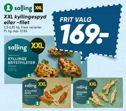 Bilka XXL kyllingespyd eller -filet tilbud