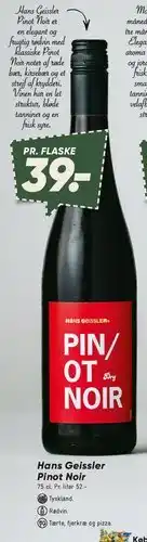 Bilka Hans Geissler Pinot Noir tilbud