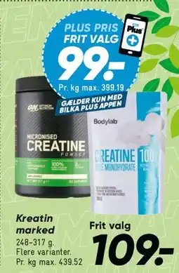 Bilka Kreatin tilbud