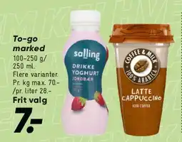 Bilka To-go drikke (Salling) tilbud