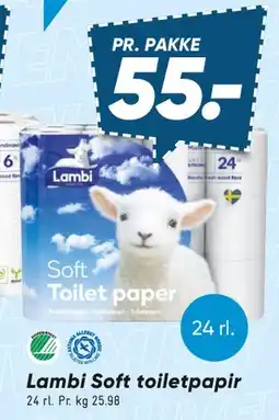 Bilka Lambi Classic køkkenrulle / Lambi Soft toiletpapir tilbud
