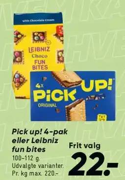 Bilka Pick up! 4-pak / Leibniz Fun Bites tilbud