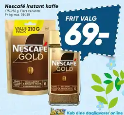 Bilka Nescafé Gold instant kaffe tilbud