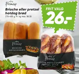 Bilka Brioche eller pretzel hotdog brød tilbud