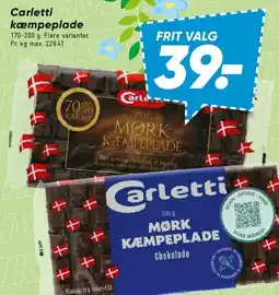 Bilka Kæmpeplade - mørk chokolade tilbud