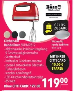 Citti KitchenAid Handrührer 5KHM9212 tilbud