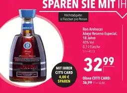Citti Ron Arehucas Añejo Reserva Especial, 18 Jahre tilbud