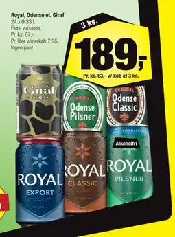 Calle Royal, Odense el. Giraf tilbud