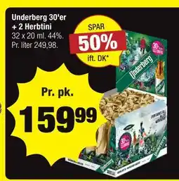 Calle Underberg 30'er + 2 Herbtini tilbud