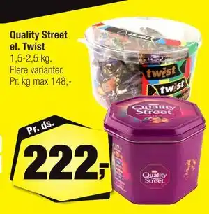 Calle Quality Street el. Twist tilbud