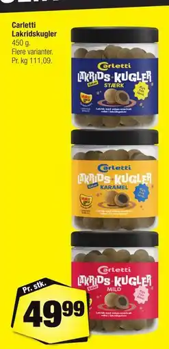 Calle Carletti Lakridskugler tilbud