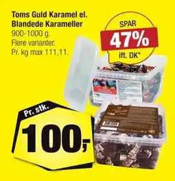 Calle Toms Guld Karamel el. Blandede Karameller tilbud