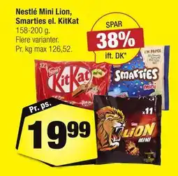 Calle Nestlé Mini Lion, Smarties el. KitKat tilbud