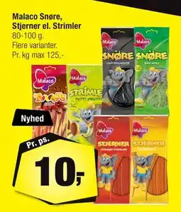 Calle Malaco Snøre, Stjerner el. Strimler tilbud