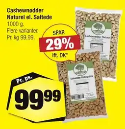 Calle Cashewnødder Naturel el. Saltede tilbud
