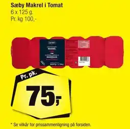 Calle Sæby Makrel i Tomat tilbud