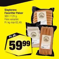 Calle Slagterens Favoritter Pølser tilbud